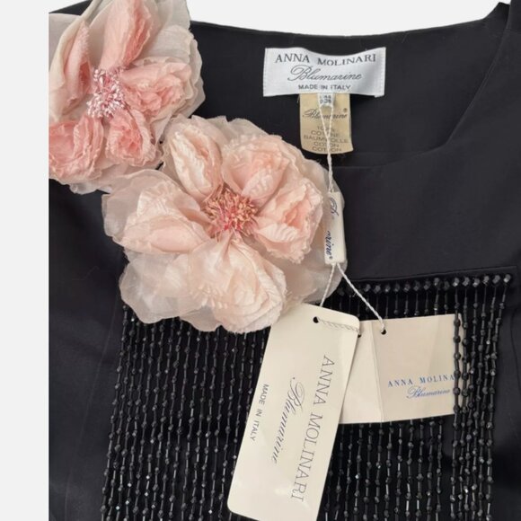 BLUMARINE by ANNA MOLINARI 90's Vintage Beaded Shift Dress - Picture 1 of 8